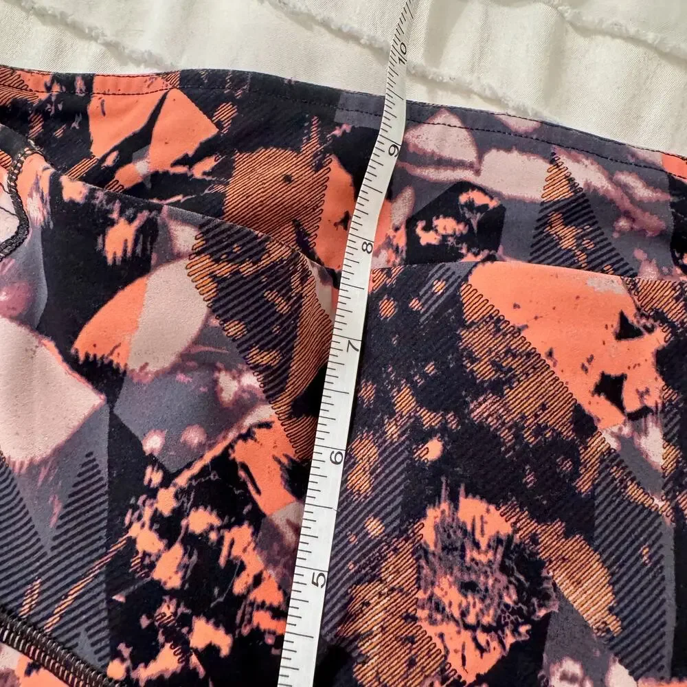 Lululemon Fast & Free 7/8 Tight II Nulux High Rise Printed Running Legging Sz 6 - Picture 10 of 13
